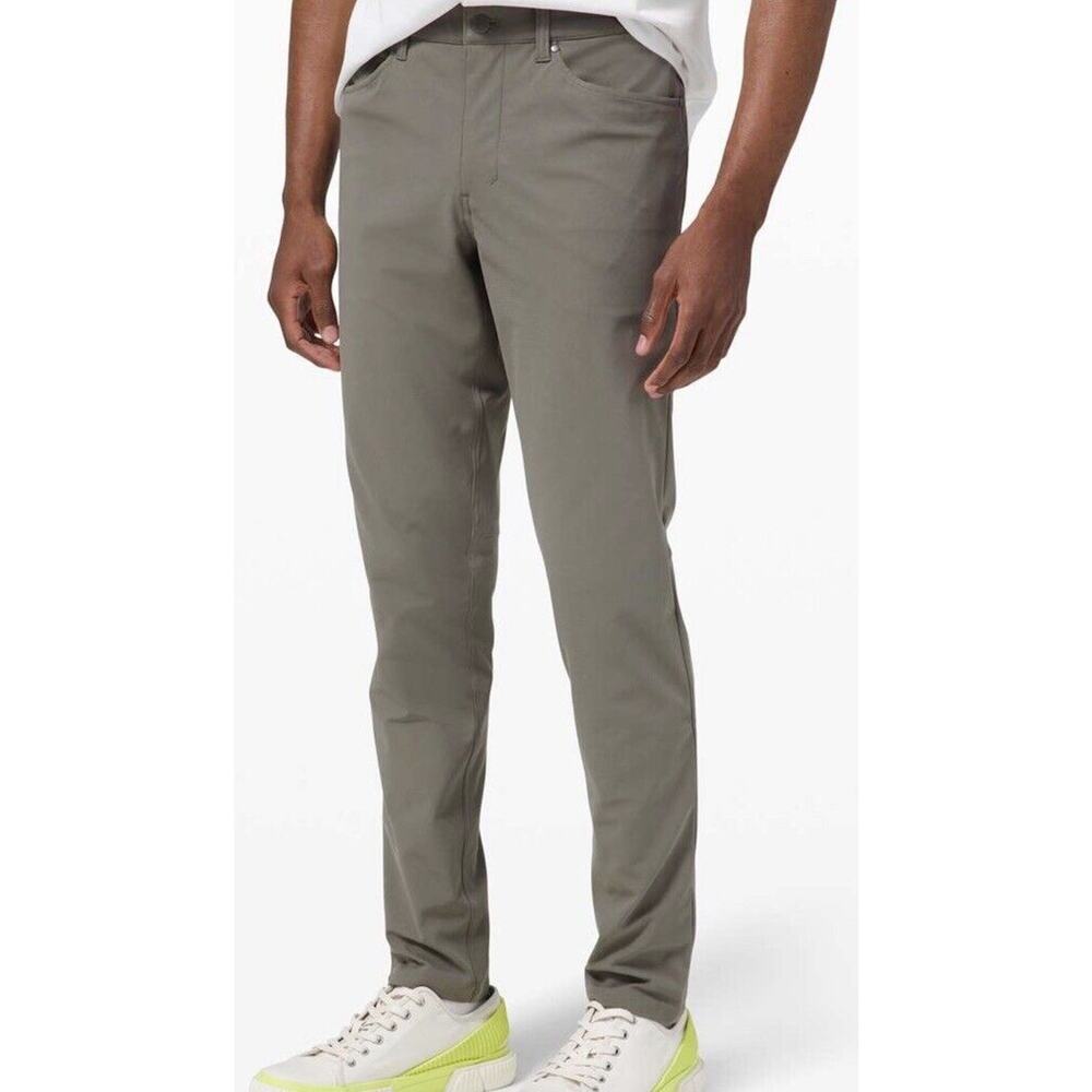 Lululemon Men's ABC Pants Size 33 Beige/Tan Warpstreme Stretch M5426SA - Picture 2 of 14
